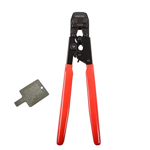 SENTAI PEX Ratcheting Crimping Tool - Crimper for Stainless Clamps Sizes from 3/8-Inch-1-inch