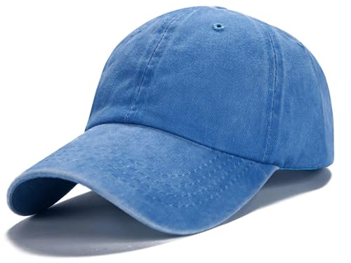 Image of Edoneery Men Women Baseball Cap-Low Profile Adjustable Washed Cotton Golf Dad Hat