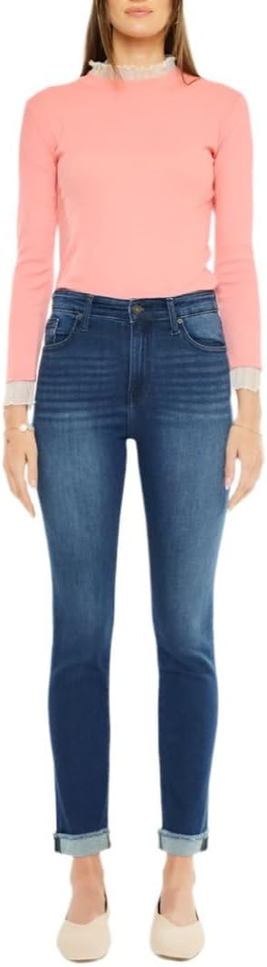 Kancan - High-Rise Straight Cigarette Jeans - (28" Inseam) - KC20000 - Includes Official Tag