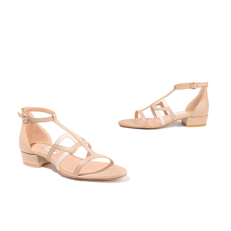 Ophelia Women's 1 Inch Sandals with Adjustable T- Strap-image-0
