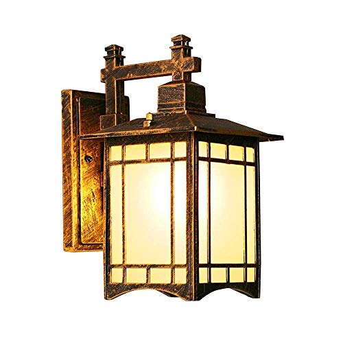 Lampe murale industrielle extérieure étanche IP44 avec abat-jour en verre E27