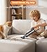 GOANDO Handheld Vacuum Cleaner,Powerful Suction Vacuum Cleaner Cordless with Pet Crevice Tool,Portable Lightweight 1.11LB (504g),4-in-1 Multifunctional Mini Car Hoover LED Light HD Display