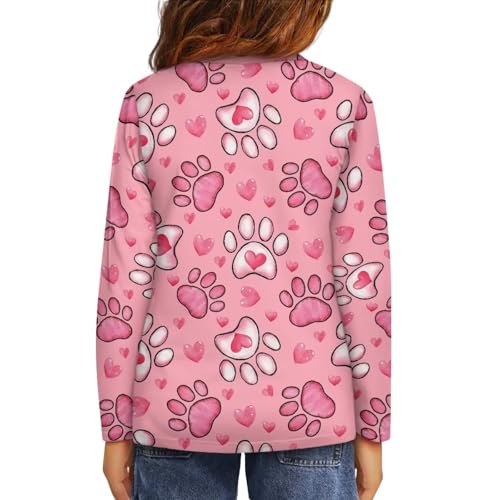 Image of Long Sleeve Shirts for Girls Winter Tops 3-16t Cartoon T Shirts for Fall Clothes
