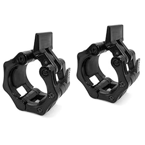 The Pure Blue 50mm (2”) Quick release Collar Clamps For Olympic Bars, Gym Equipment, Clamp, High Grade ABS, Weightlifting, Gym, Fitness, Crossfit etc. (50mm, 1 Pair)