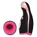 Sillther Male Masturbators Sex Toys with 7 Pulse Vibrators and Intelligent Heating(40℃), Masturbation Cup Oral Sex Vibration-Black