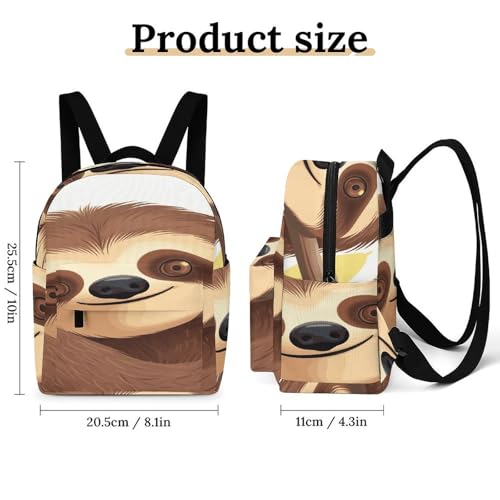 Mochila de perezoso impermeable tela Oxford bolsa cómoda para laptop 2
