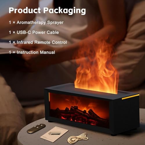 Diffuseur d'huiles essentielles 150 ML avec éclairage LED 7 couleurs - 6