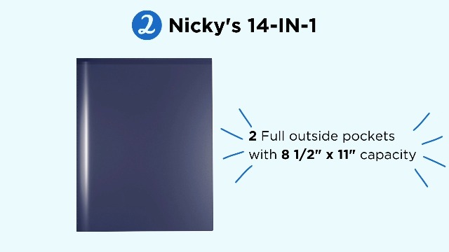 Amazon.com : Nicky's® Multi Pocket Organizer, 10 or 14 Page Folder