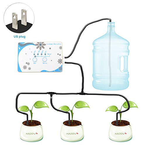 MAYiT Garden Automatic Drip Irrigation System, WiFi Connection iOS or and Android App Control Plant Watering Device, Plant Water Pump Timer Tool,Precise Watering for Garden Patio