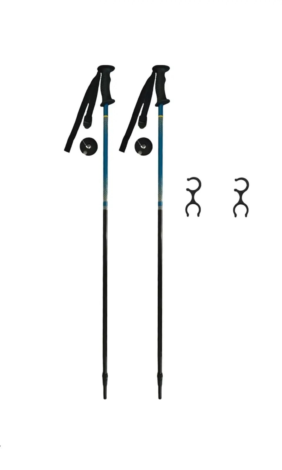 Bâtons de Ski compatibles avec Les Enfants, Lot de 2 bâtons de randonnée et de Marche réglables for la randonnée, Le Trekking, la Raquette et l'escalade