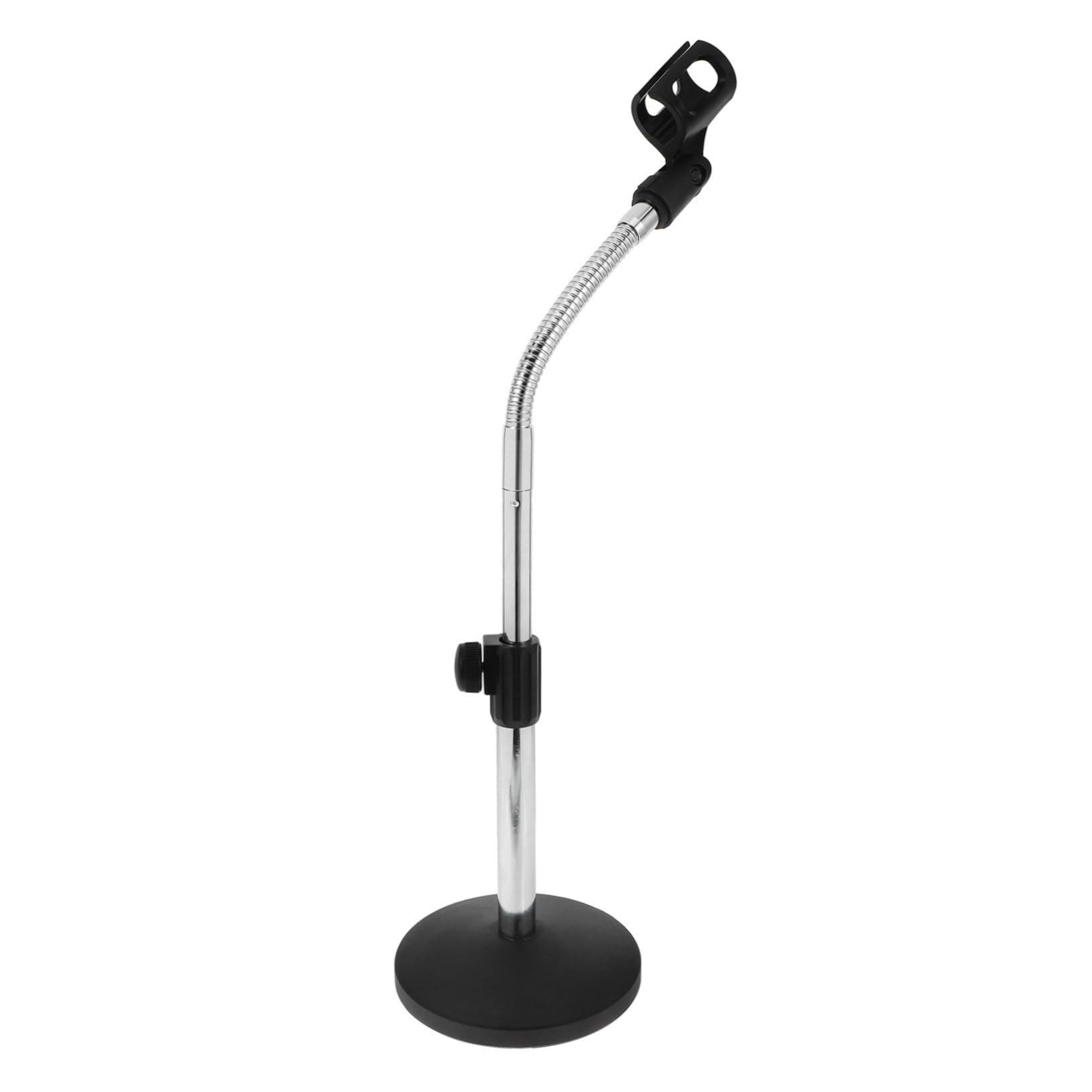 TOYANDONA Supporto Microfono Da Tavolo Regolabile Con Base Ponderata e Tubo Flessibile Stand in Ferro Stabile Per Meeting e Live Broadcast Design Elegante