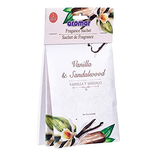 12 Pc Sandalwood Vanilla Scented Sachets Drawer Air Freshener Bags Home Closet, Beige