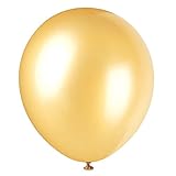 12' Latex Pearlized Gold Balloons, 72ct