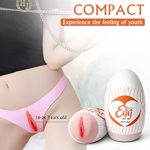 Image of 【Maiden Girl】 Super Stretch Male Masturbation Egg, Realistic Pocket-Sized Pussy Stimulator with Strong Suction, Adult Sex Toy for Male Masturbation with 3D Simulation of Vagina,4.2in Length