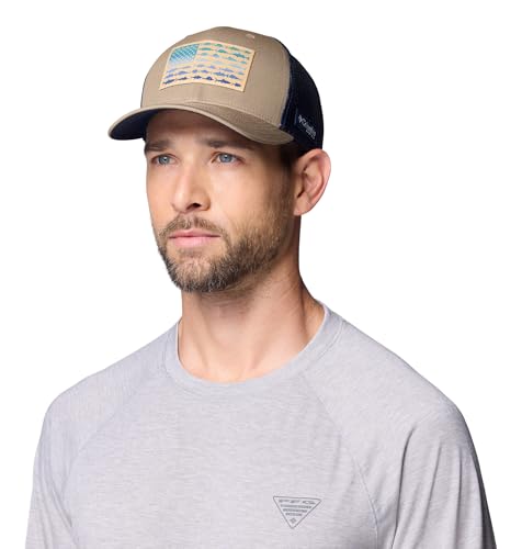 Image of Columbia PFG Fish Flag Mesh Snapback
