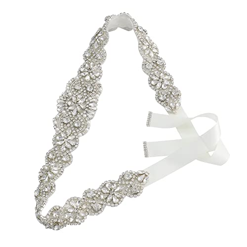 Bridal Belt for Women Dress,Wedding Dress Belt for Bride Crystal Rhinestone Sash Wedding Belt