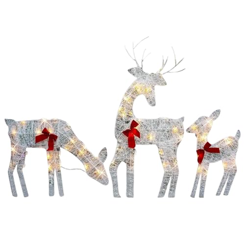 Cerf Lumineux Noel, 1/3 Pieces Decoration Renne Lumineux Noel, Décorations De Noëls De Renne Extérieur, Decoration Noels Exterieur pour...