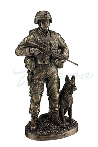 US Army Soldier And Dog Figurine