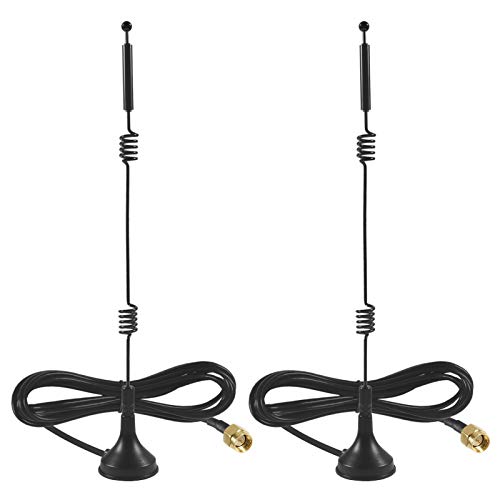 image for AITRIP 2 Pack Dual Band WiFi 2.4GHz 5GHz 5.8GHz 9dBi Magnetic Base SMA