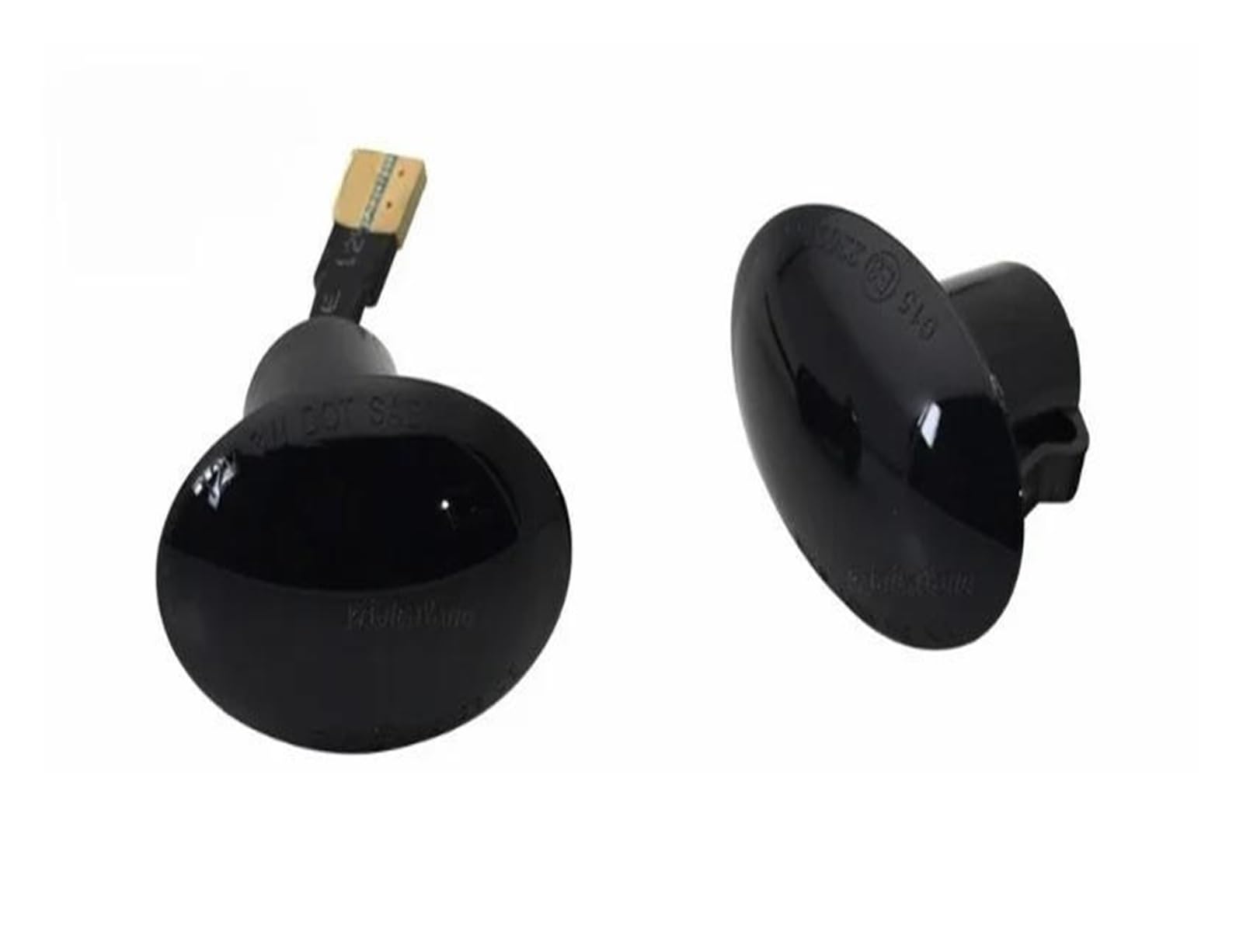 direzione dinamici Per Abarth Per 500 595 695 Luci per auto Luci di posizione laterali per auto Indicatori di direzione LED Lampade dinamiche T10 2(Smoked Black 1pair)