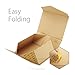 PACKHOME Gift Box 9x6.5x3.8 Inches, Rectangle Collapsible Box with Magnetic Lid for Gift Packaging (Kraft)
