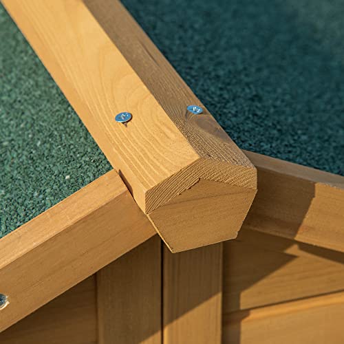 Pawhut Wooden Dog House Outdoor Duplex For 2 Medium Or Small Dogs, Outdoor Double Dog House With Porch, 50" X 43" X 43" #TOP7