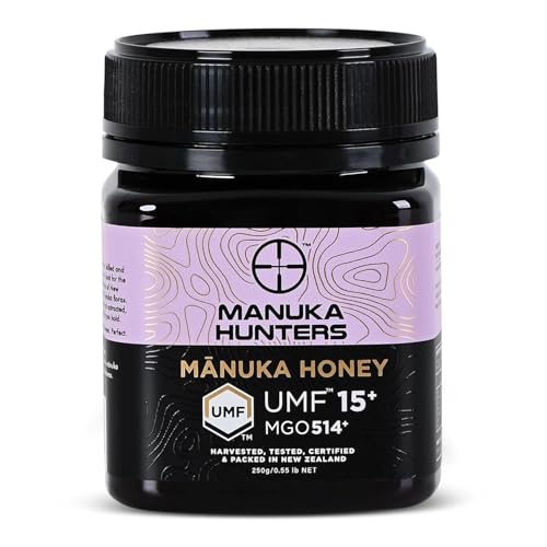 Image of Manuka Honey UMF 15+ /MGO 514+ Certified, Raw Manuka honey New Zealand - 250g