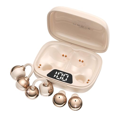 Image of 2-in-1 Wireless Earbuds Set, Open-Ear Clip & Mini Sleep Headphones, 36H Battery, Bass Sound, Ultra Comfortable, IPX5 Waterproof, Stylish for Work /Sport /Sleep