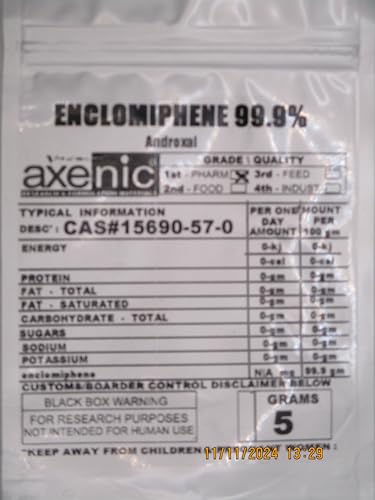 5 Grams 99.9%-ENCLOMIPHENE Pure Powder CAS# 15690-57-0