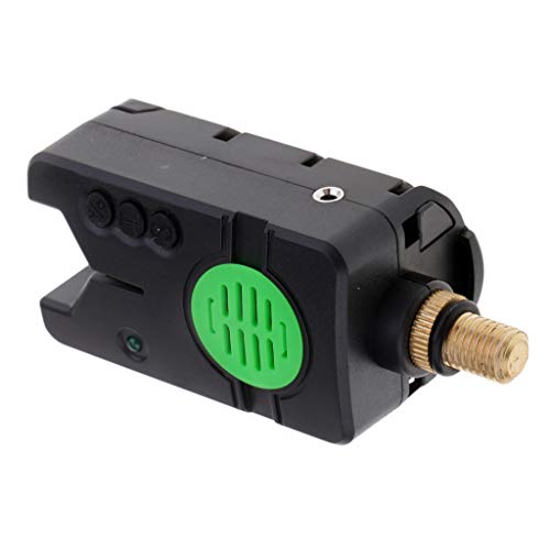 YIJU LED E Som Indicador de Mordida para Pesca de Carpa à Prova D'água Sem Fio - Verde