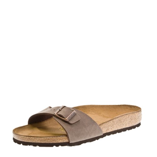 BIRKENSTOCK Classic Madrid Birko-Flor, Damen Pantoletten, Gr.-38 EU,Braun...