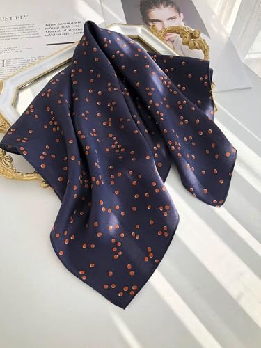Image of ANDANTINO 100% Mulberry Silk Scarf -21 inch Square Neckerchief with Gift Packed