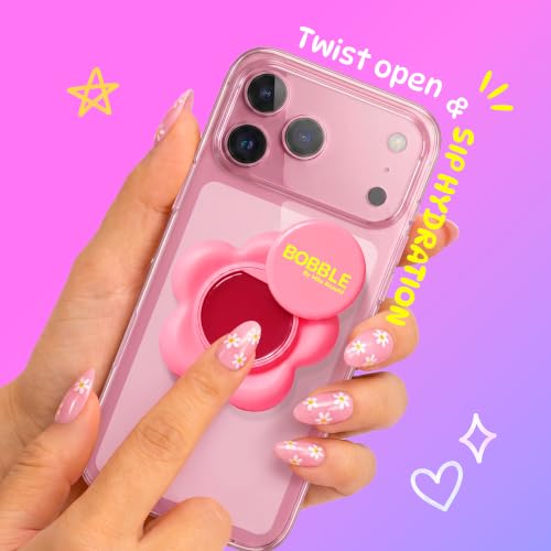 Image of Mila Beaute Bobble Gloss Balm Phone Pod | Cushion Soft Lips with 6-Peptide Complex & Collagen | Natural Tinted Glossy Finish | Non-Sticky & Lightweight | Hydrating & Nourishing I For Dry & Chapped Lips I Lip Balm-Bubble Yum, 20gm