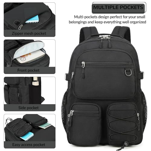 Mochila Urbana Negra Resistente al Agua 15.6 pulg miniatura 6