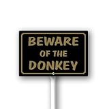 Attrayant : ce panneau professionnel est spécialement conçu pour attirer l'attention des gens, 30,5 x 20,3 cm avec piquet en métal de 32,5 cm, très visible avec de grandes lettres en gras de couleurs contrastées qui attirera certainement l'attention de tous les passants.