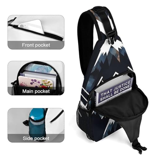 Mochila Pecho tipo Sling para Hiking y Uso Diario miniatura 4