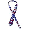 JOINPAYA Cravate pour Homme en Tissu Doux à Motif Noël Bleu Cravate Confectionnée 1 Pièce Accessoire Habillé pour Fêtes de Noël et Événements Festifs
