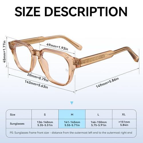 Image of Dollger Blue Light Glasses for Women Men Computer Glasses Square Blue Light Blocking Glasses