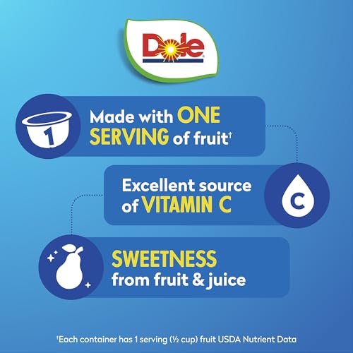 Dole Fruit Bowls Diced Pears, 4oz, 24 Total Cups - image 2