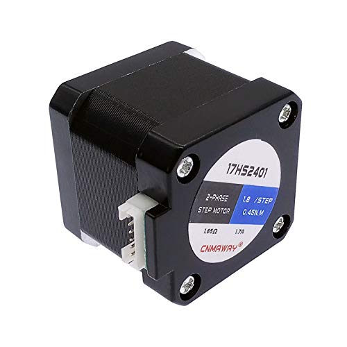Motore passo-passo 42 a coppia elevata da 40 mm, 2 fasi, 4 conduttori Nema17 42BYGH40 1,7 A 0,45 Nm a basso rumore for CNC XYZ