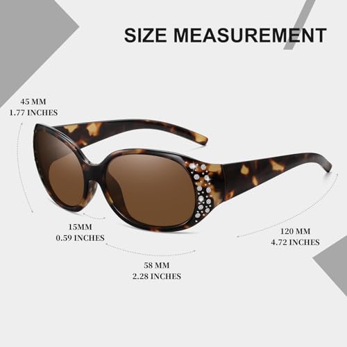 Image of HAOLOTA Polarized Sunglasses for Men Women Designer Driving Glasses Lightweight UV400 Protection
