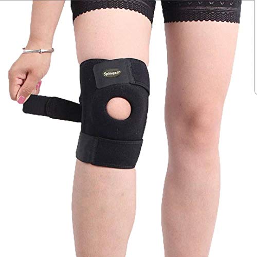 Spinegear - Rodillera abierta, rodilleras, soporte de la rótula de neopreno para el dolor articular deportivo de artritis para hombres y mujeres