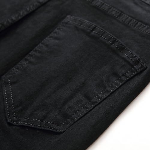 Men's Slim Fit Jeans Skinny Fashion Casual Washed Denim Pants with Multi-Pockets Outdoor Activities Workout Running Pants2