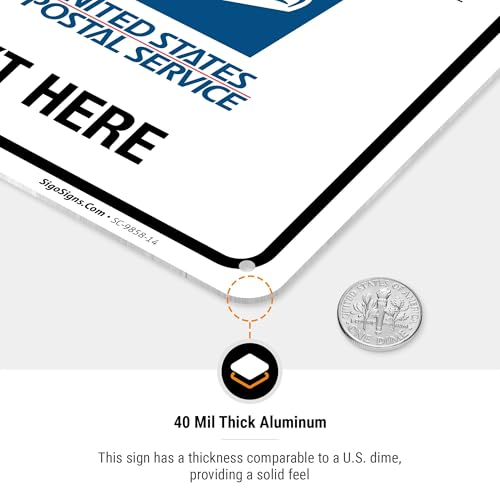 Image of Custom Package Delivery Sign, Delivery Instructions, 10x14 Inches, Rust Free .040 Aluminum, Fade Resistant, Made in USA by Sigo Signs