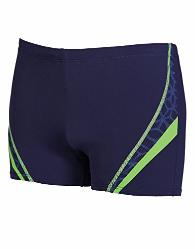 Arena Microcarbonite Bañador Short, Hombre, Azul (Navy/Leaf/pix), 90