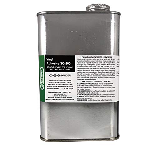 Adhesivo solvente para vinilo rígido Caseway 32 oz miniatura 1