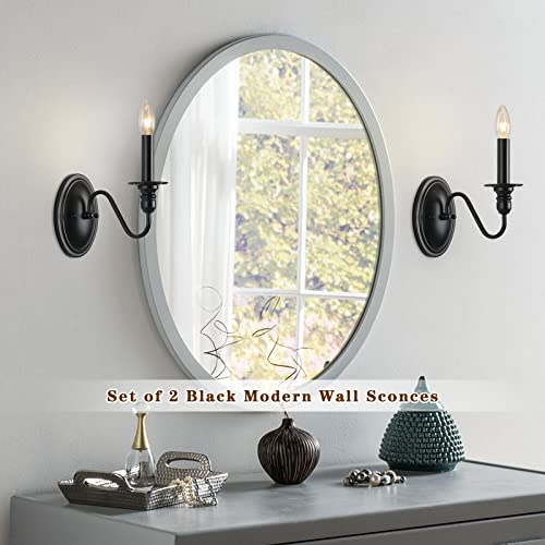 Jdfeifff Black Wall Sconces Set Of 2 thumb #2