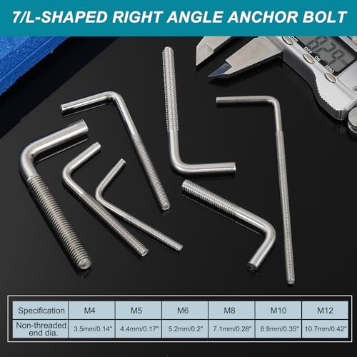 Ancrage durable avec la vis à boulon à angle droit M12 en acier robuste carré - 5