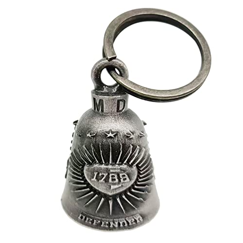 Motorcycle Bell for Bikers Women Men W/Hanger, Biker Bell for Riders, Good Luck Riding Bell Moto Accessories