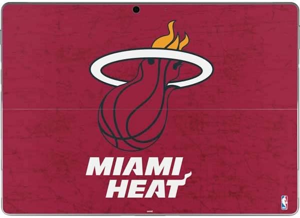 Skinit Decal Tablet Skin Compatible with Surface Pro 9 - Officially Licensed NBA Miami Heat Red Primary Logo Design